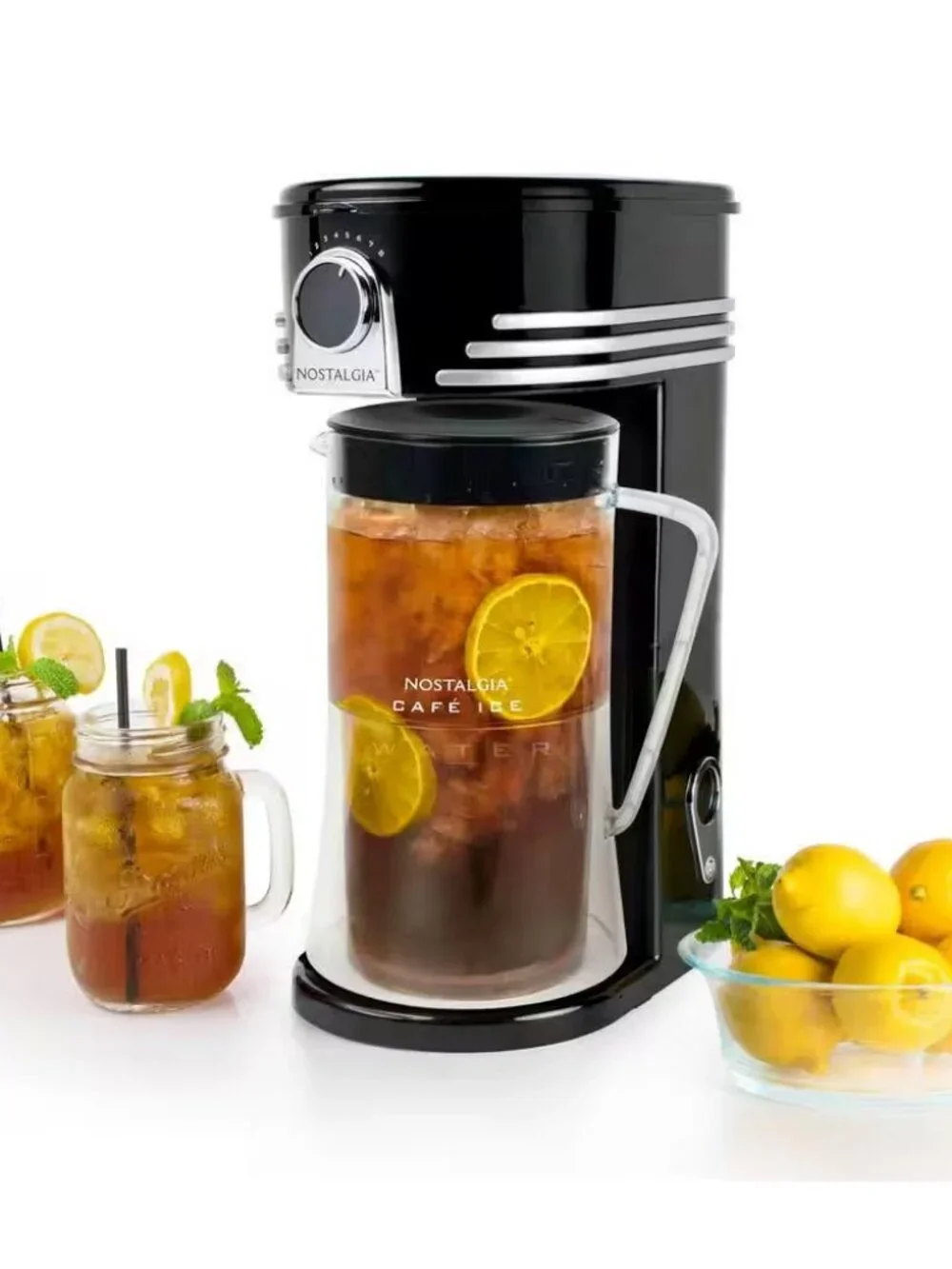 3 qt. 12-Cup White Stainless Steel Cafe' Ice Ice — 3 qt iced coffee and tea brew
